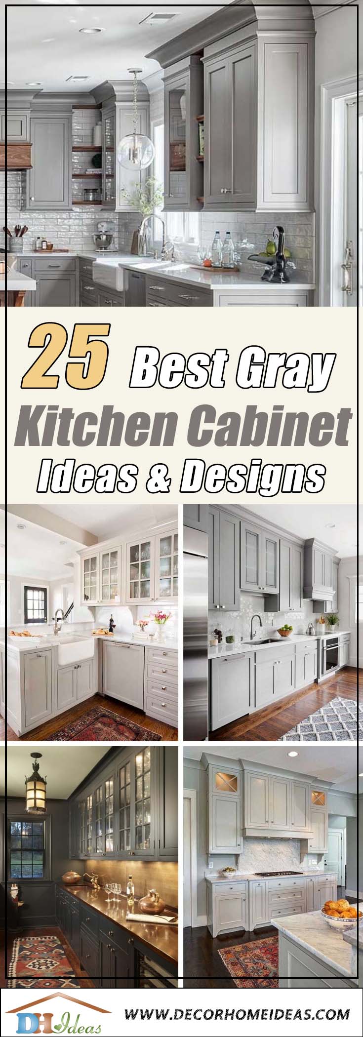 25 Best Gray Kitchen Cabinet Ideas #kitchencabinet #kitchen #gray #cabinets #homedecor #decoratingideas #homedecor