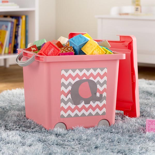 DIY Toys stacking storage from basket with lid #toystorage #organizer #basket #decorhomeideas