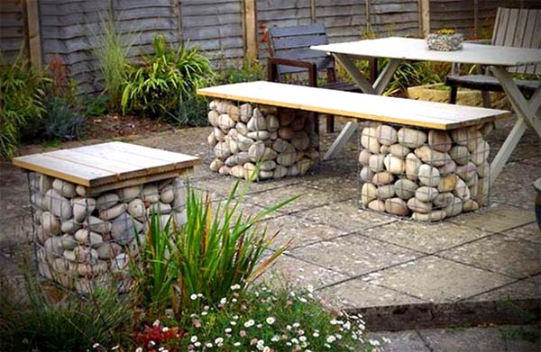 Stoned garden gabions #gardens #gardening #gardenideas #gardeningtips #decorhomeideas