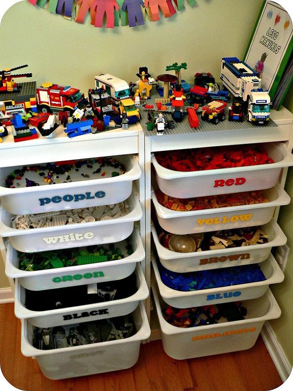 DIY lego storage #toystorage #lego #organizer #diy #decorhomeideas