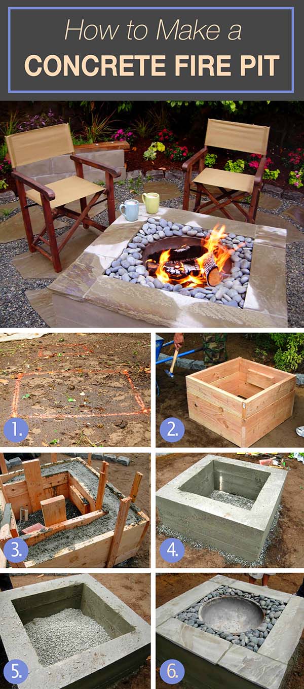 How To Build Raised Fire Pit #firepit #firepitideas #diy #garden #decorhomeideas