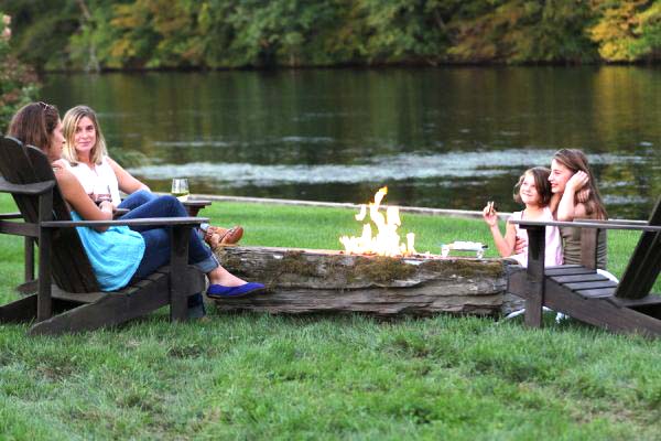 Natural Rock Boulder Fire Pit #firepit #firepitideas #diy #garden #decorhomeideas