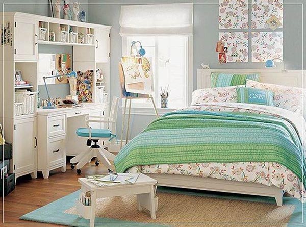 Teal teenage girl bedroom #teengirlbedroom #girlbedroom #teenbedroom #bedroom #homedecor #decorhomeideas 