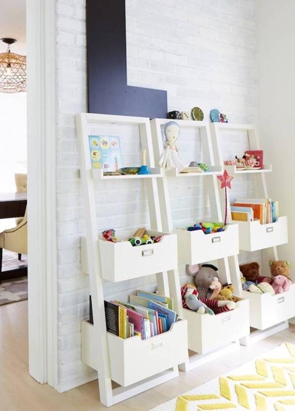 Toy organizer The leaning tower of toys #toystorage #bookcase #organizer #toytower #decorhomeideas