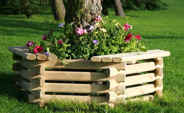 Around tree seater with flower bed inside #flowerbed #flowerpot #planter #gardens #gardenideas #gardeningtips #decorhomeideas