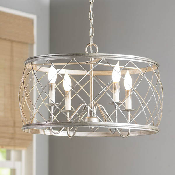 4-Light Drum Pendant #farmhousependant #farmhouse #pendant #farmhhousedecor #decorhomeideas