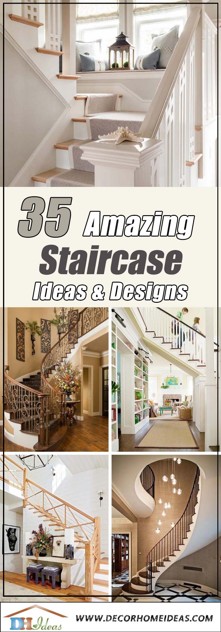 35 Amazing Staircase Ideas #staircase #stairway #stairs #staircaseideas #decorhomeideas