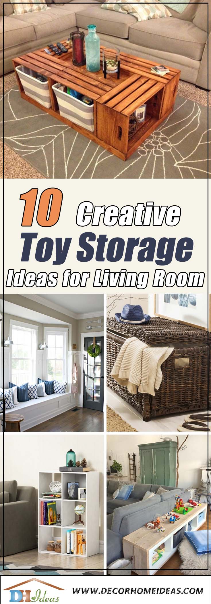 nice toy storage for living room