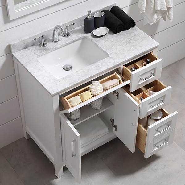 16 Awesome Small Bathroom Vanity Ideas, Small Bathroom Counter Ideas