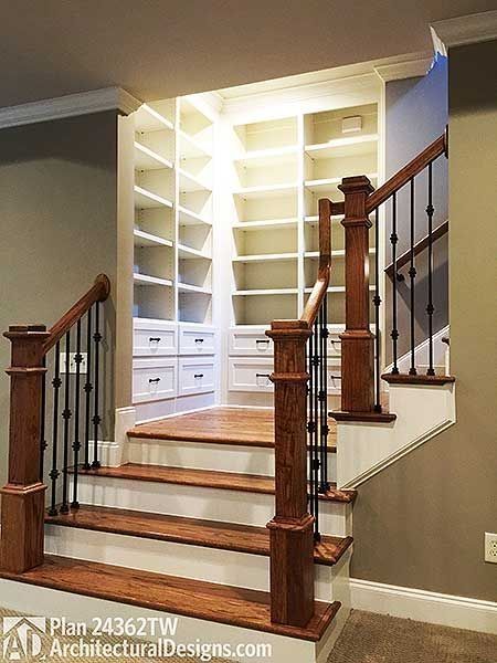 Built-in closet staircase design #staircase #stairway #stairs #staircaseideas #decorhomeideas