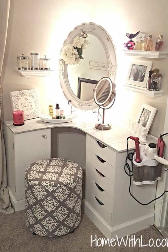 Cool Vanity Ideas For Small Bedrooms, Do It Yourself Vanity Ideas