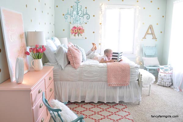 Fancy girl bedroom makeover #teengirlbedroom #girlbedroom #teenbedroom #bedroom #homedecor #decorhomeideas 