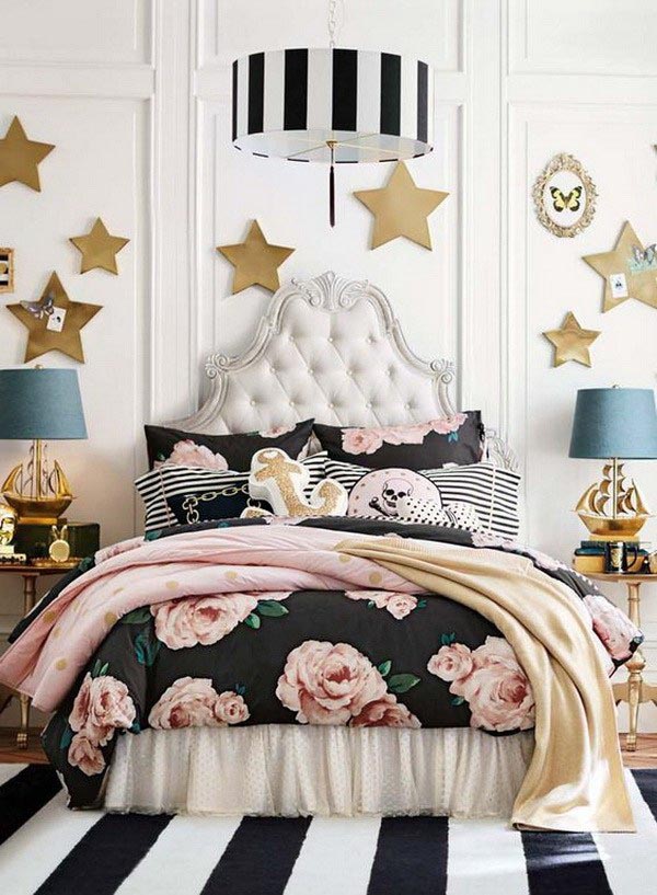 Fashionable dream teenage girl bedroom #teengirlbedroom #girlbedroom #teenbedroom #bedroom #homedecor #decorhomeideas 