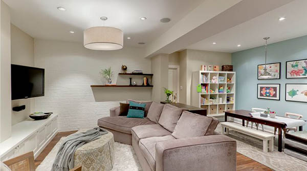 Modern design basement #basement #basementremodel #basementideas #basementdecor #homedecor #decorhomeideas