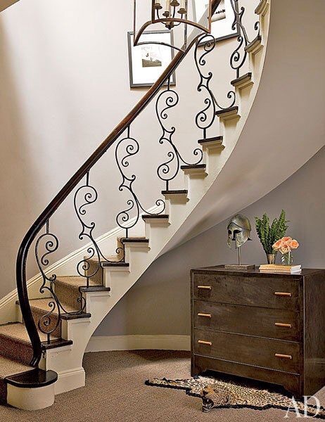 Ornament railing staircase ideas #staircase #stairway #stairs #staircaseideas #decorhomeideas