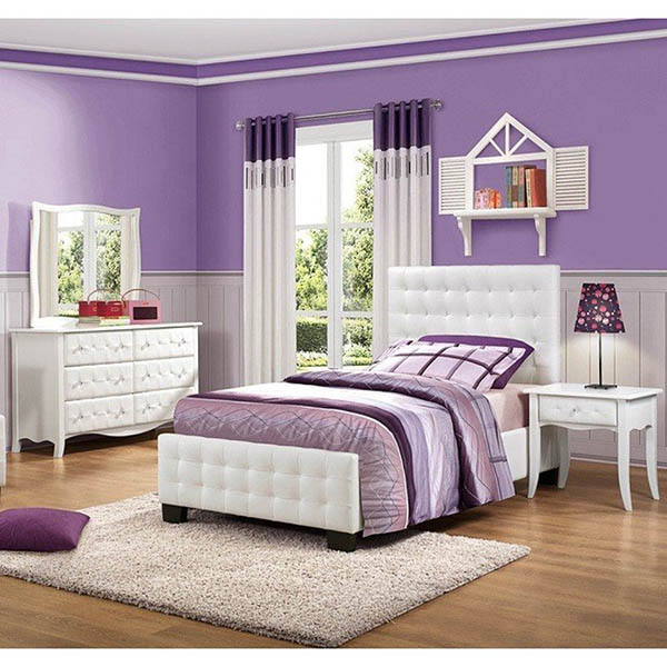 Teenage girl purple bedroom design #purplebedroom #teenbedroom #girlbedroom #bedroom #homedecor #decorhomeideas