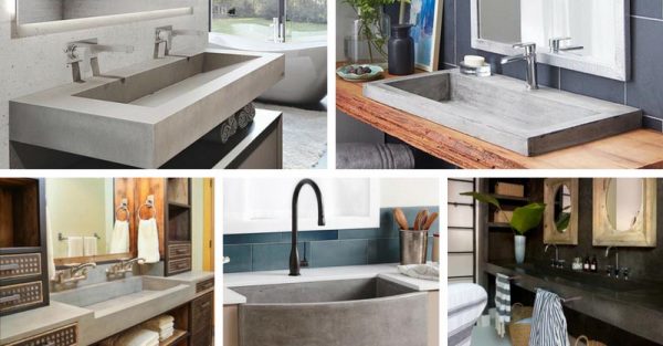 12 Best Concrete Trough Bathroom Sink Ideas