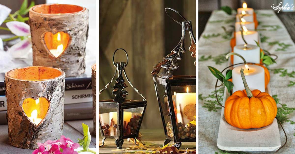 26 Fall Candle Decorations