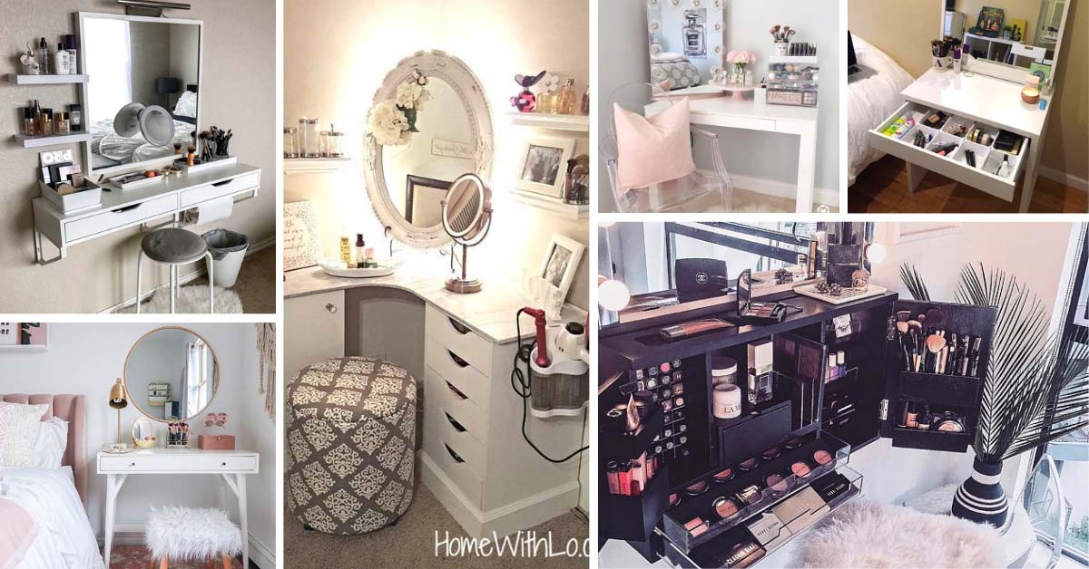 Cool Vanity Ideas For Small Bedrooms, Home Goods Vanity Setup