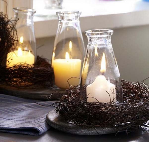 Candle bottles #falldecor #fallideas #candles #candlesdecor #decorhomeideas