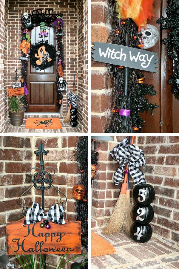 DIY Halloween outdoor decorations #halloweendecorations #halloween #diyhalloween #halloweendecor #decorhomeideas