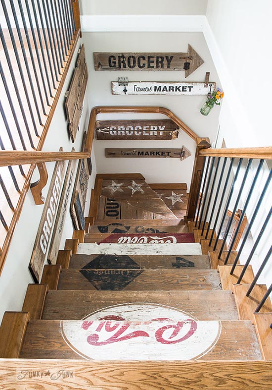 DIY painted wooden crate stairs #staircase #stairs #stairway #stairsdecoration #homedecor #decorhomeideas