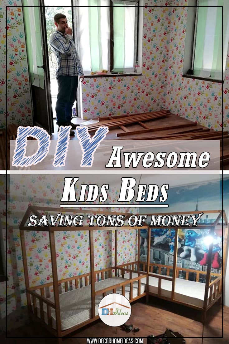 Dad builds awesome kids beds