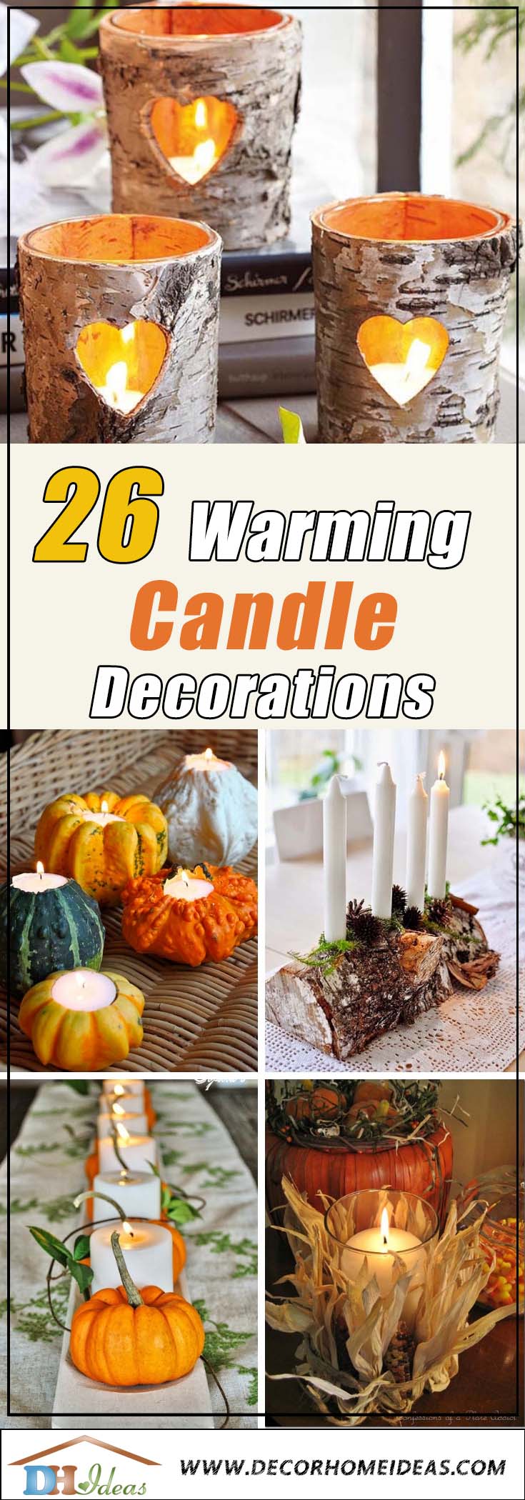 Fall Candle Decoration Ideas #falldecor #fallideas #candles #candlesdecor #decorhomeideas