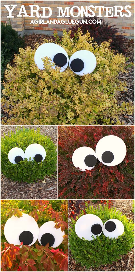 Halloween decor yard monsters #halloweendecorations #halloween #diyhalloween #halloweendecor #decorhomeideas