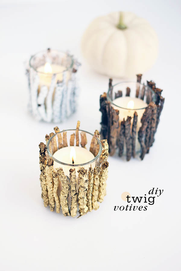 Wood sticks fall candle decorations #falldecor #fallideas #candles #candlesdecor #decorhomeideas