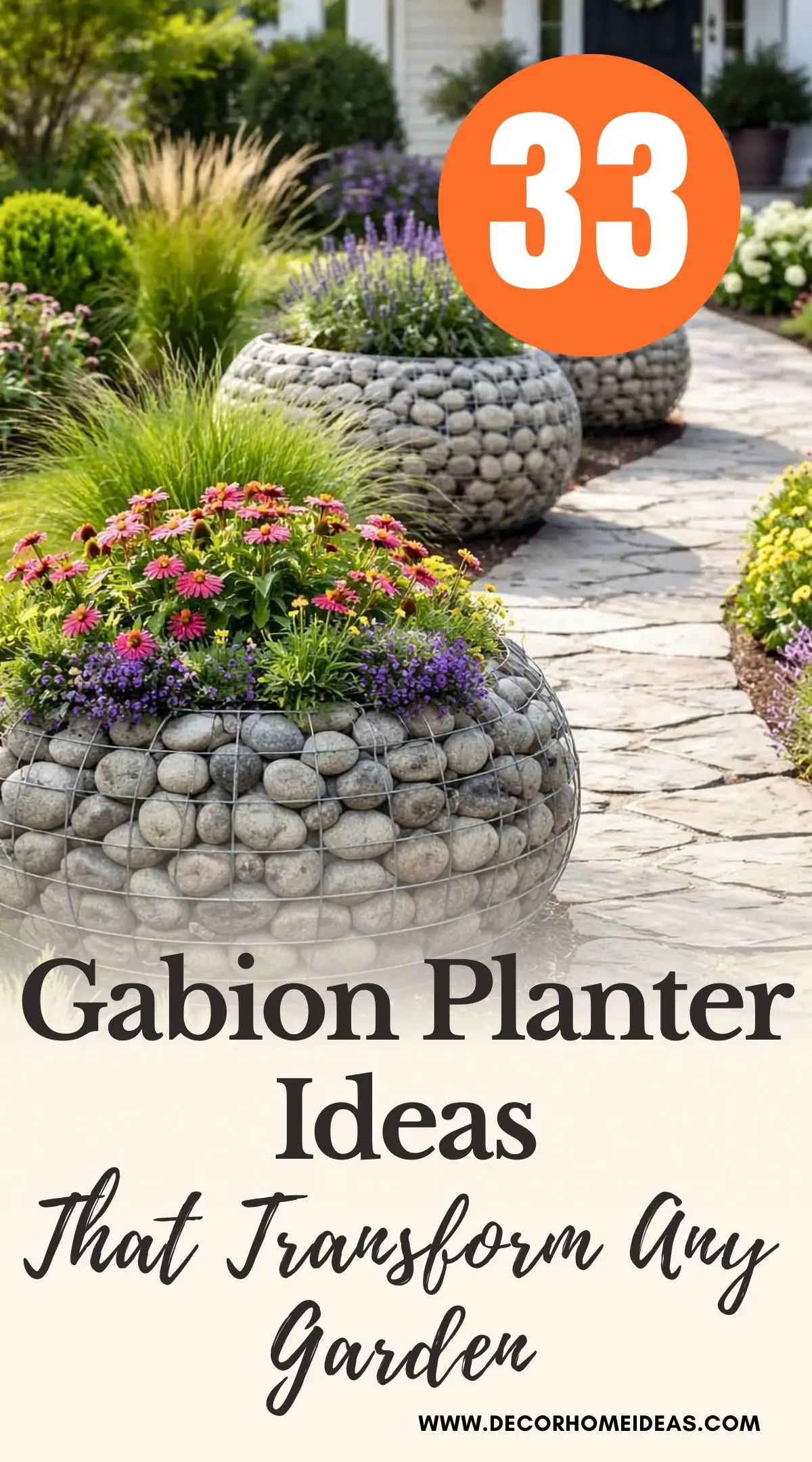 Discover 33 gabion planter ideas that can completely transform your garden or backyard. From modern gabion raised beds to rustic stone cage planters, these unique landscaping ideas bring texture, durability, and style to any outdoor space. Perfect inspiration for DIY garden projects, contemporary landscapes, and creative outdoor design.