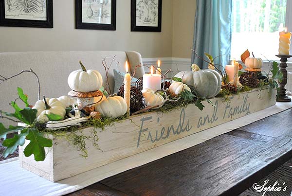 Fall DIY centerpiece #fallcenterpiece #falldecor #diy #falldecoration #thanksgiving #decorhomeideas