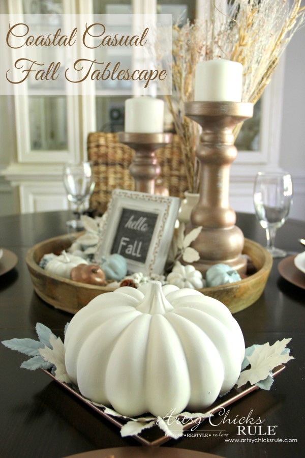 Fall decor DIY table centerpiece #fallcenterpiece #falldecor #diy #falldecoration #thanksgiving #decorhomeideas