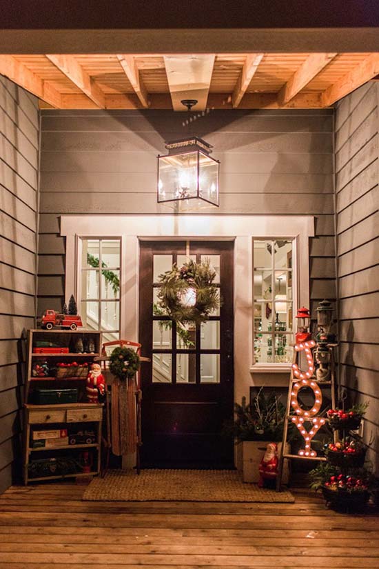 Front porch Merry Christmas decor #Christmasdecoration #Christmas #frontporch #porch #decoration #decorhomeideas