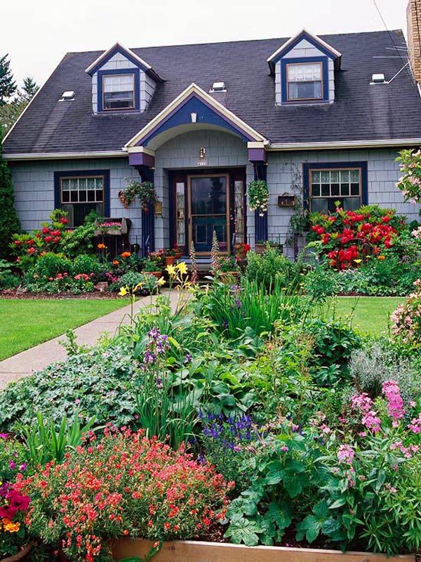 Front yard cottage garden layout #cottagegarden #cottage #garden #landscaping #backyard #flowers #decorhomeideas