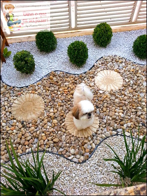 Garden landscaping with pebbles and rocks #garden #landscaping #gardenideas #decorhomeideas