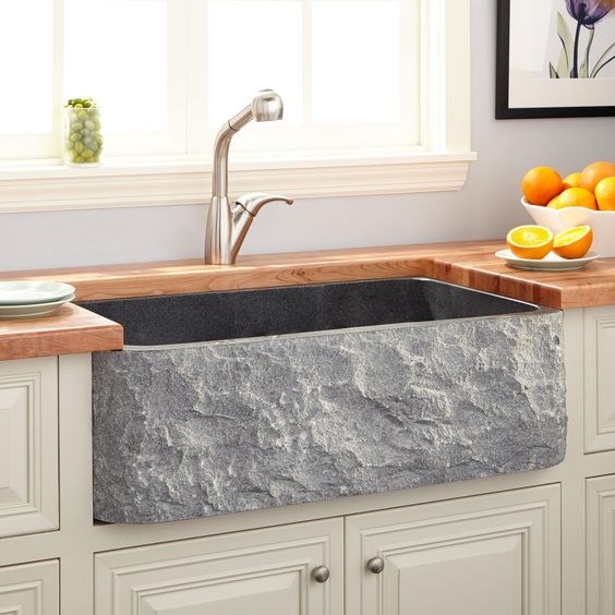 Granite kitchen apron sink #sink #apronsink #kitchen #kitchensink #decorhomeideas