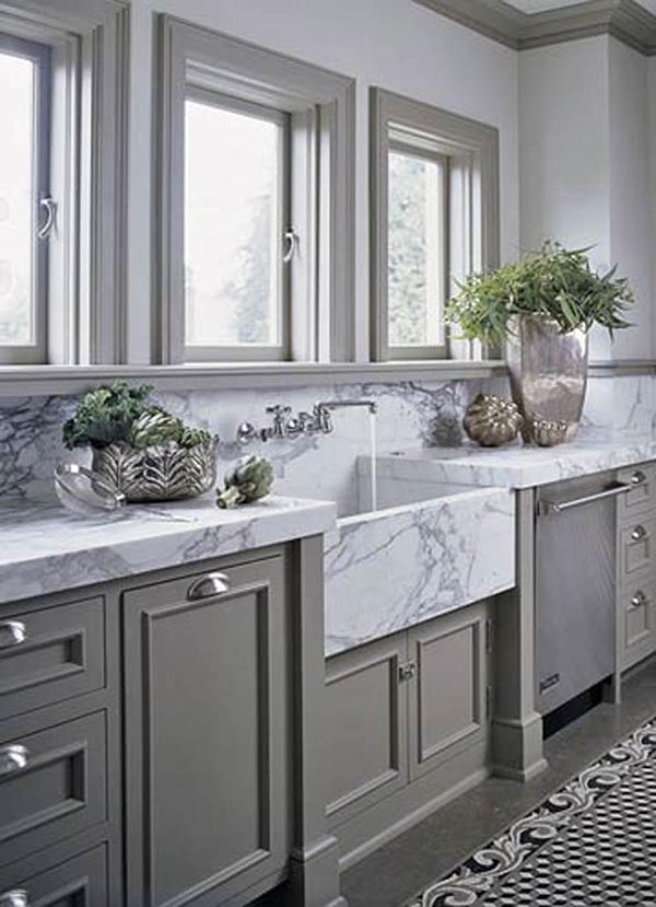 Marble apron sink #troughsink #bathroomsink #bathroom #sink #sinkmaterial #decorhomeideas