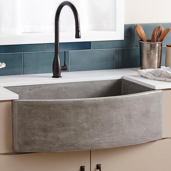 Small concrete farmhouse sink #troughsink #bathroom #sink #concretesink #bathroomideas #decorhomeideas