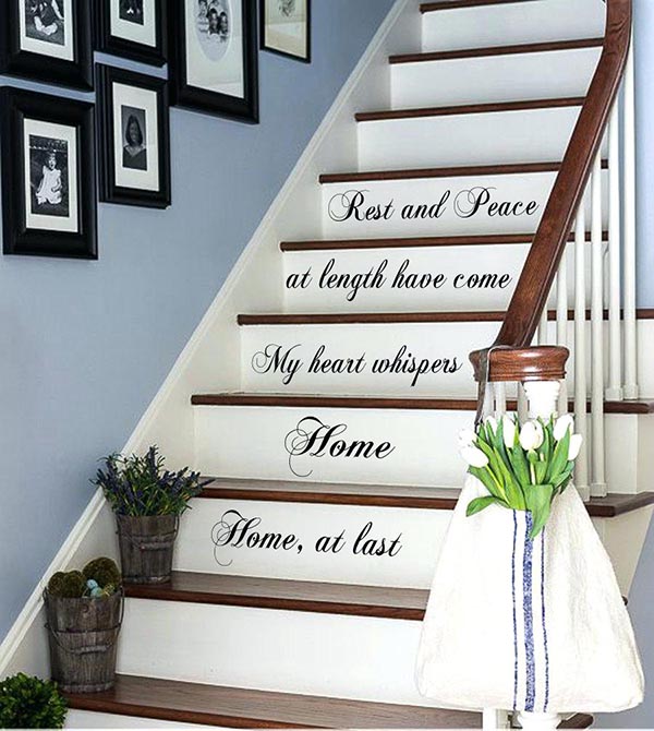 Stairs decoration quotes #staircase #stairs #stairway #stairsdecoration #homedecor #decorhomeideas