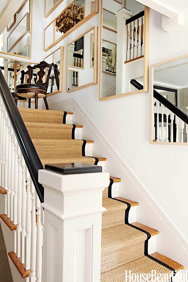 Textured cozy runner stairs decoration #staircase #stairs #stairway #stairsdecoration #homedecor #decorhomeideas