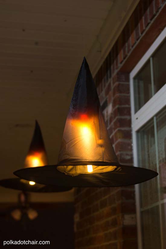 Witch hats luminaries #halloweendecorations #halloween #diyhalloween #halloweendecor #decorhomeideas