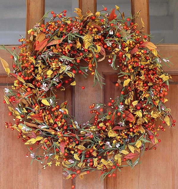 Appalachia Berry Fall Wreath #wreath #falldecor #fallwreath #falldecoration #decorhomeideas