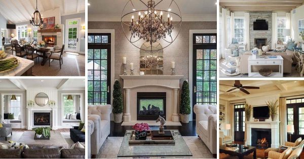 25 Fireplace Mantels With Windows On Each Side And Window Seats Or