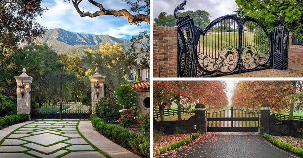 28 Awesome Driveway Gate Ideas To Impress Your Guests