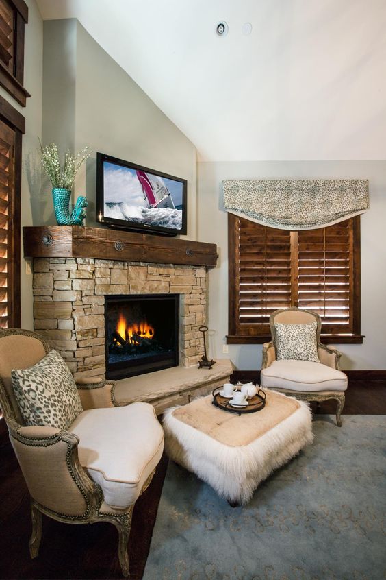 Corner Fireplace Ideas #fireplace #fireplaceideas #corner #decorhomeideas