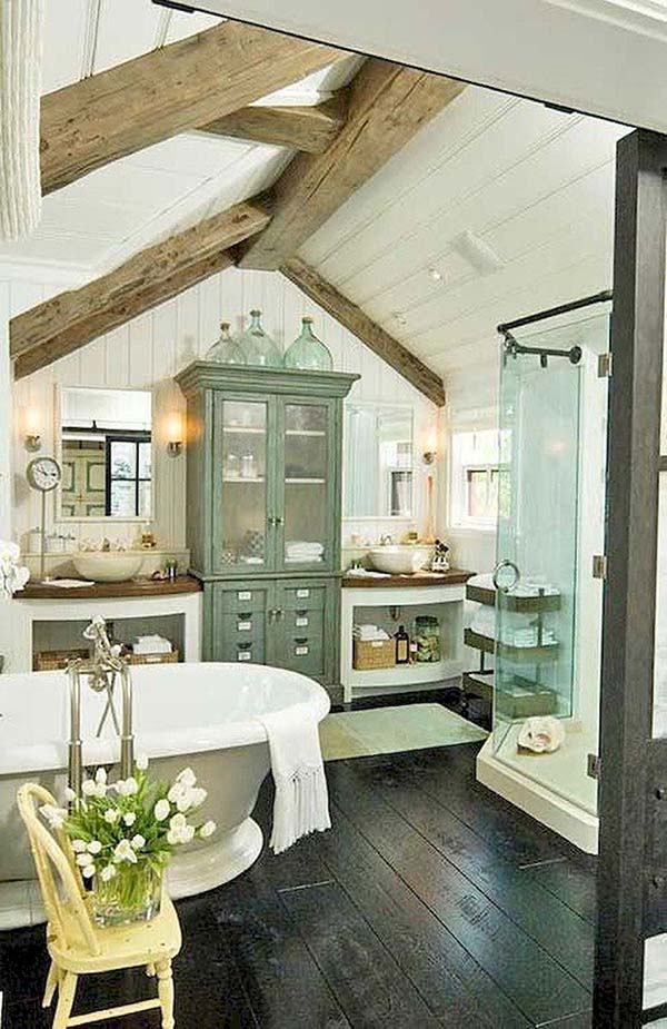 Country Bathroom Design #countrybathroom #countrydecor #bathroom #farmhouse #decorhomeideas