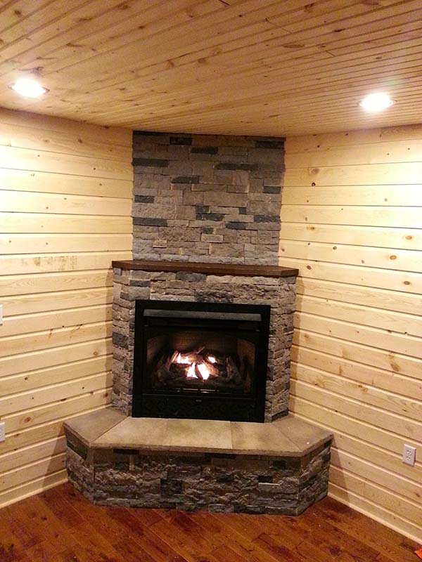 DIY Corner Fireplace #fireplace #fireplaceideas #corner #decorhomeideas