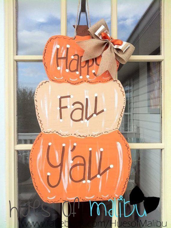 Fall Door Hanger #falldecor #etsy #fallideas #falldecoration #decorhomeideas