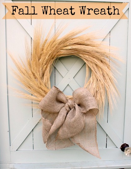 Fall Front Door Decorating Fall Wheat Wreath #falldecor #fallfrontdoor #frontdoor #decorhomeideas
